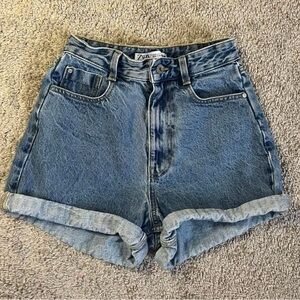ZARA mom fit denim shorts